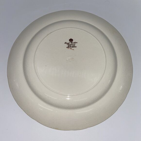 Antique Royal Cauldon Est 1774 Made in England Yellow Floral 11” Dinner Plate - Picture 8 of 12